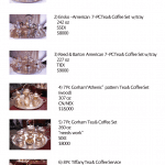 Line Sheet, Tea & Coffee (HRA photos)